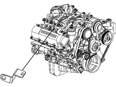 Mopar 56050308AA Bracket-Wire Harness