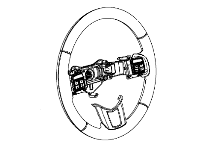 2013 Dodge Charger Steering Wheel - 1XW191X9AA