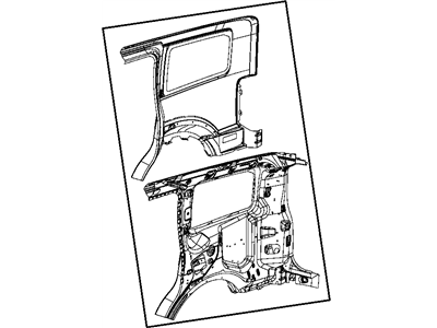 Mopar 68030740AC Panel-Quarter