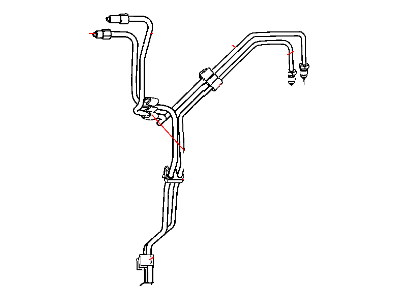 Mopar 55398142AE Tube-Brake Master Cylinder To Ju