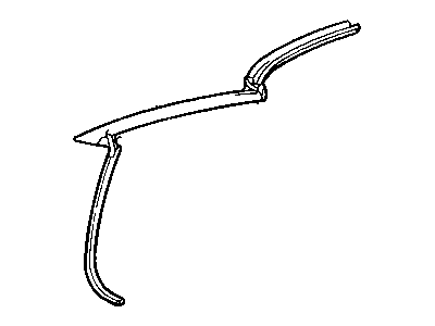 Mopar 4724454AD WEATHERSTRIP-A-Pillar To Roof