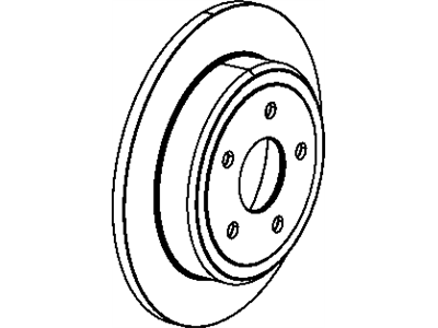 Mopar 5181512AB Rear Brake Rotor