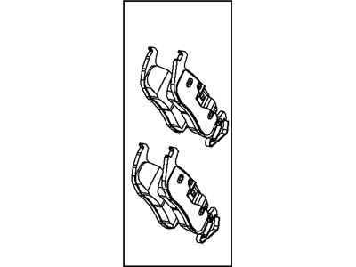 Mopar 2AMV4386AA Rear Disc Brake Pad Kit