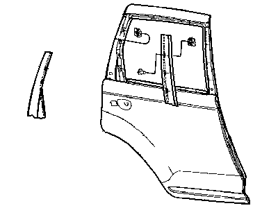 Mopar 5288839AH Molding-B Pillar