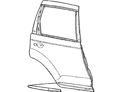 2004 Chrysler PT Cruiser Door Moldings - RV18WB7AA