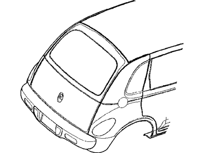 Mopar 5288807AB MOULDING-LIFTGATE Glass