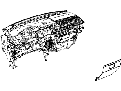 2009 Dodge Caliber Glove Box - 1ED791KAAA