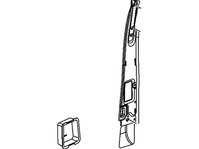 Mopar 55197321AB Shield-Seat Belt RETRACTOR