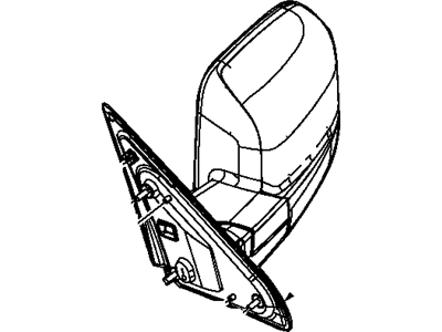 2011 Ram 1500 Car Mirror - 68061200AA