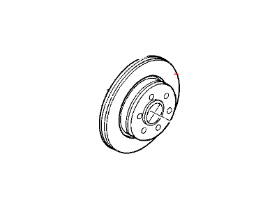 1998 Dodge Dakota Brake Disc - 52009208