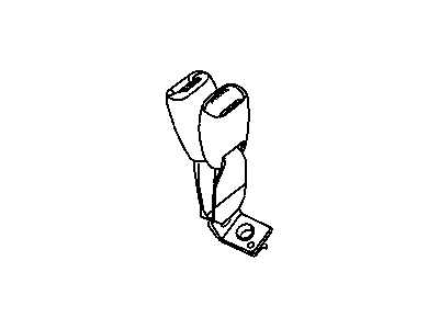 Mopar 5JX201J3AB Two Buckles Third Row Seat Belt