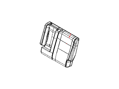 Mopar 5VS69HL1AA Rear Seat Back Cover Left