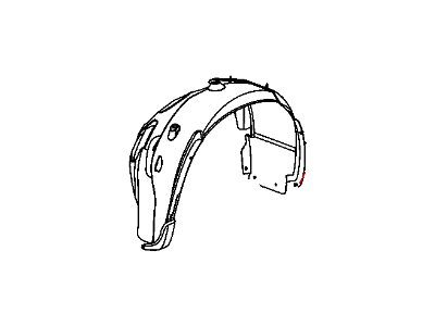 Mopar 5008914AC Shield-Fender