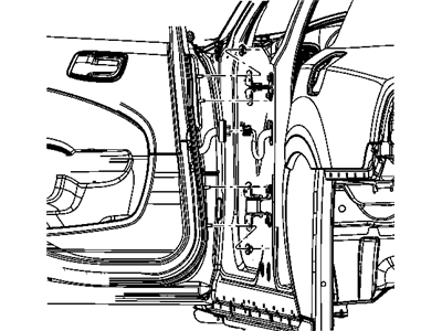 Mopar 68148515AA Door Hinge Front