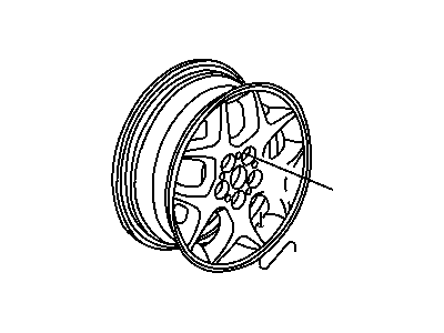 Mopar 5105712AA Wheel Aluminum