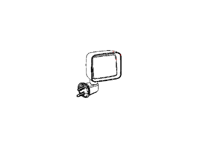 2015 Jeep Wrangler Car Mirror - 68125583AA