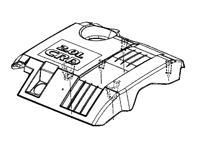 2010 Dodge Journey Engine Cover - 4891885AB