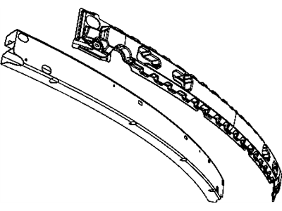 Mopar 5113097AA Beam-Rear Bumper