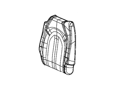 Mopar 6ED03DX9AA Rear Quad Seat Back Cover