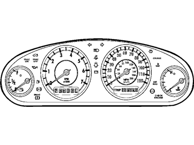 2001 Chrysler LHS Instrument Cluster - 4883166