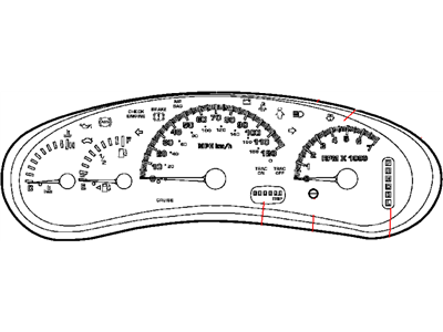 Mopar 4760409AI Cluster