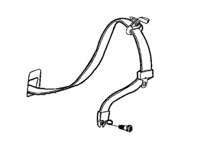 Mopar SG631D2AM Front Outer Seat Belt