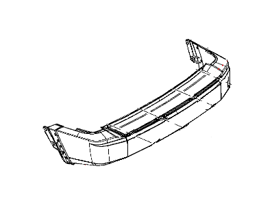 Mopar 68036210AA Rear Bumper Cover