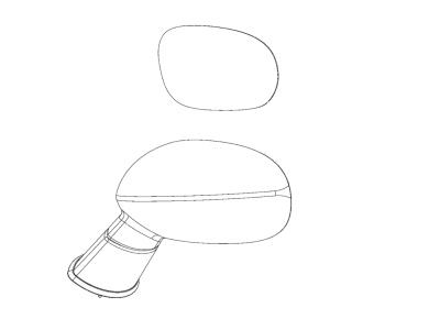 2022 Dodge Challenger Car Mirror - 6WA27DX8AA