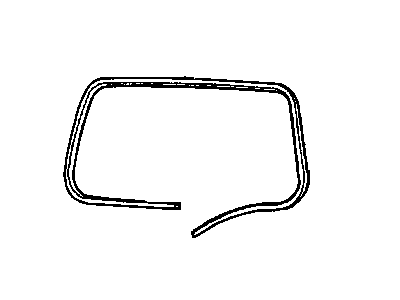 Mopar 55363160AA WEATHERSTRIP-LIFTGATE Glass