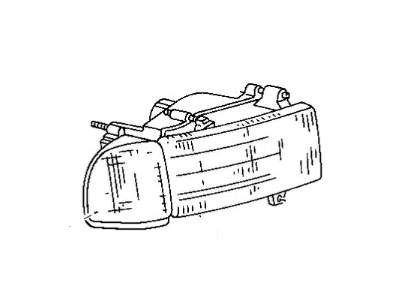 Mopar V7106748AA Headlight Combination Assembly Right