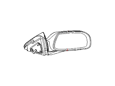 Mopar 5113603AB Driver Side Mirror Outside Rear View