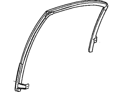 Mopar 5008579AB WEATHERSTRIP-Rear Door Glass Run