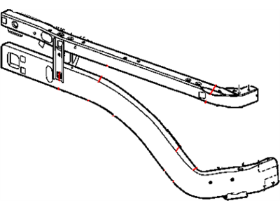 Dodge Ram 3500 Radiator Support - 55275695AE