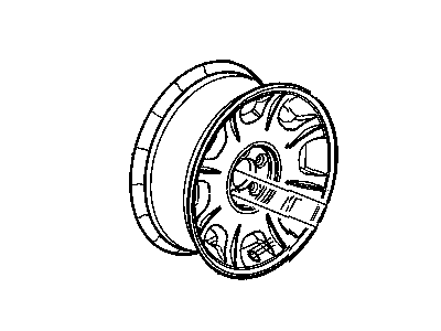 Mopar UQ66ZDJAA Aluminum Wheel