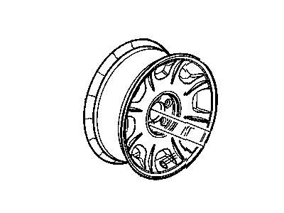 Mopar 4782489AA Alloy Wheel Rim