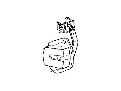 Mopar 4717371 STOP/BUMPER-Fuel Filler Door To Sliding