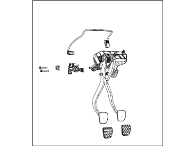 Mopar 68069670AB Pedal-Non Adjustable