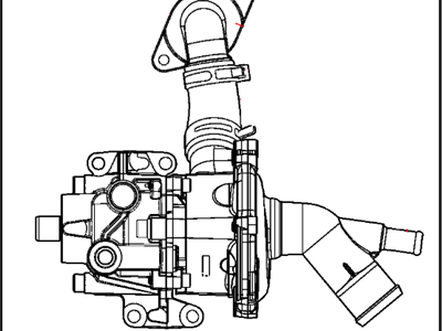 Mopar 4693090AE Power Steering/Water Pump