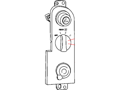 Mopar 55055463 Air Conditioner And Heater Control