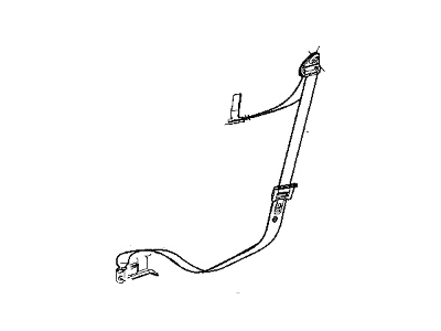 2000 Dodge Neon Seat Belt - TF451AZAA