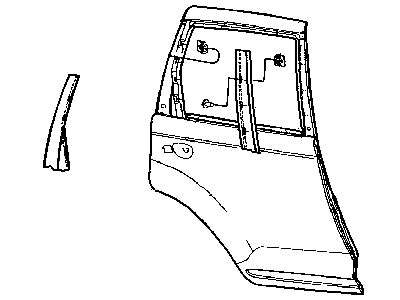 Mopar 5288839AF Molding-B Pillar