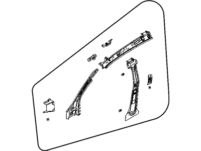 Mopar 68002031AB REINFMNT-BODE Side Aperture Front