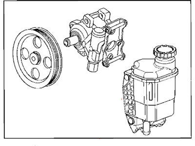 Mopar 52013977AE Power Steering Pump And Pulley