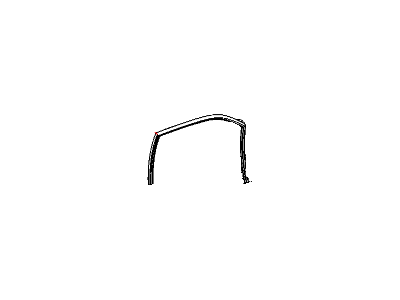 Mopar 68040039AB WEATHERSTRIP-Front Door Glass