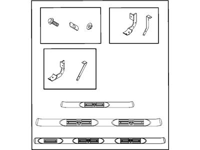 Mopar 82208969AD Step Kit-Tubular Side