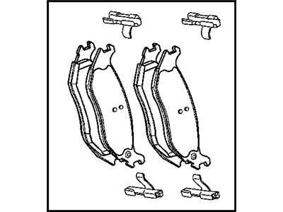 Mopar 68334863AA Rear Disc Brake Pad Set