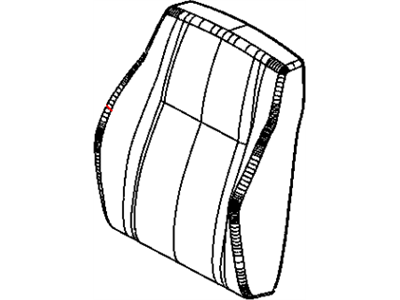 Mopar 5YC46XDVAA Front Seat Back Cover