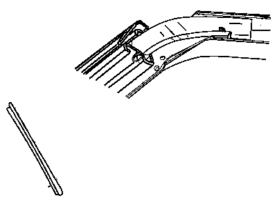 Mopar 4724329AC RETAINER-WEATHERSTRIP