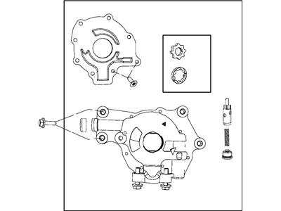 2010 Dodge Journey Oil Pump - 4663745AC