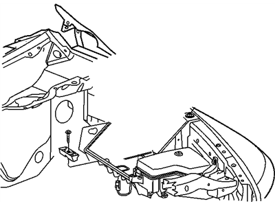 Mopar 55276348AB Bracket-Battery Hold Down